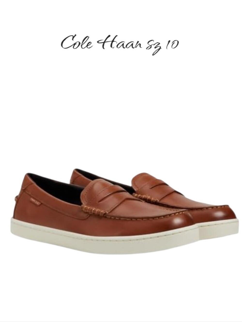 Cole Haan Nantucket Penny Loafer British Tan Leather Shoes Men's Size 10